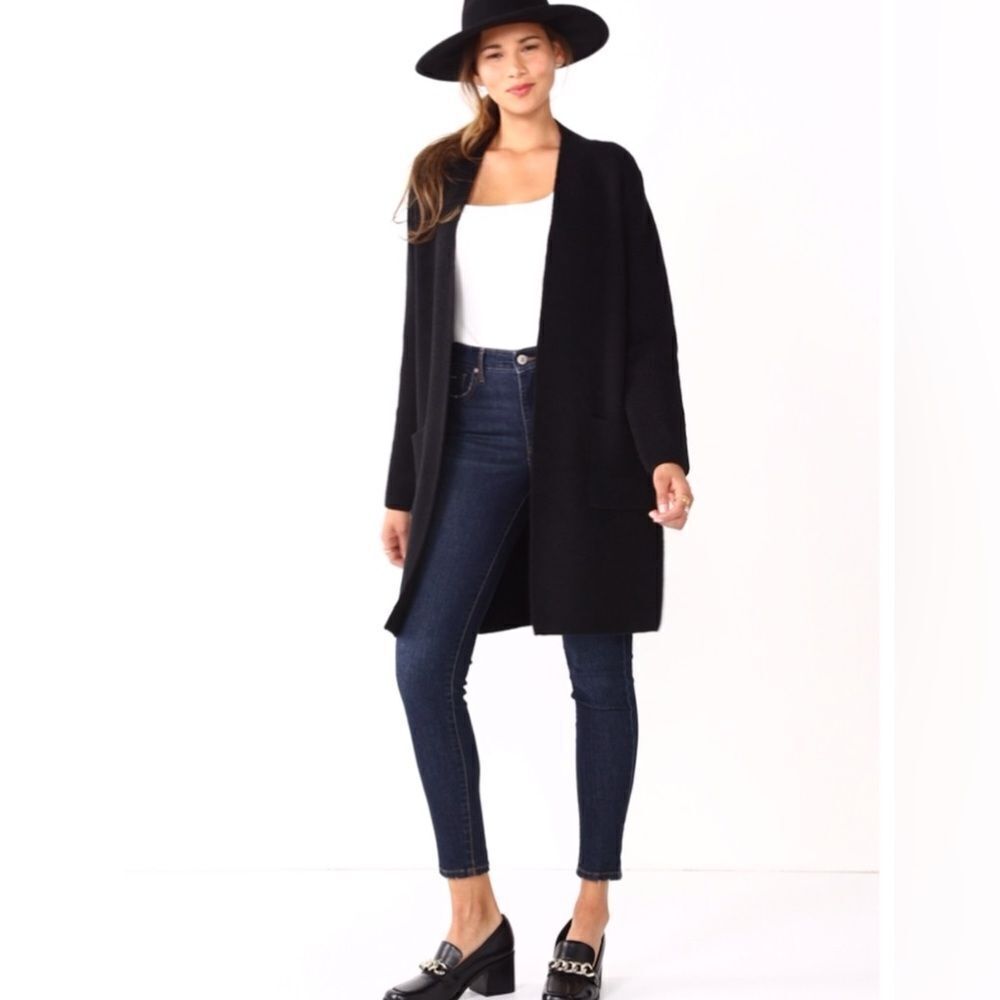 Nine West Jacquard Long Cardigan Size Sm